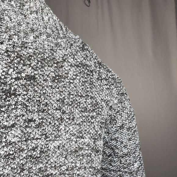 Buffalo Cardigan Jacket Men XL Gray Fair Isle Zip Flannel Lined Mock Old Money - Picture 5 of 12